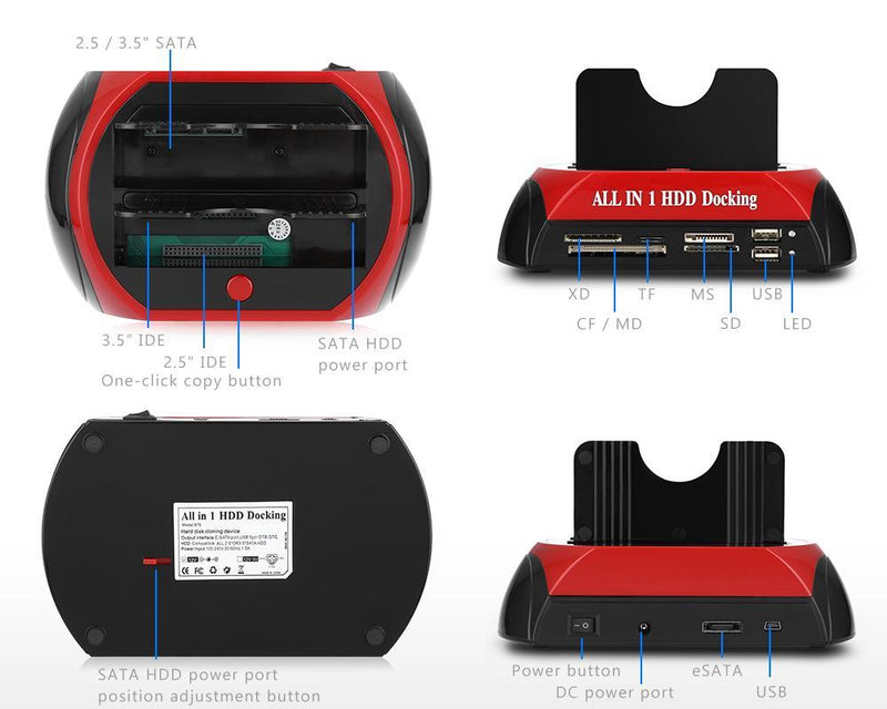 All in 1 HDD Docking Station voor o.a. IDE en SATA - ClickToBuy.nl