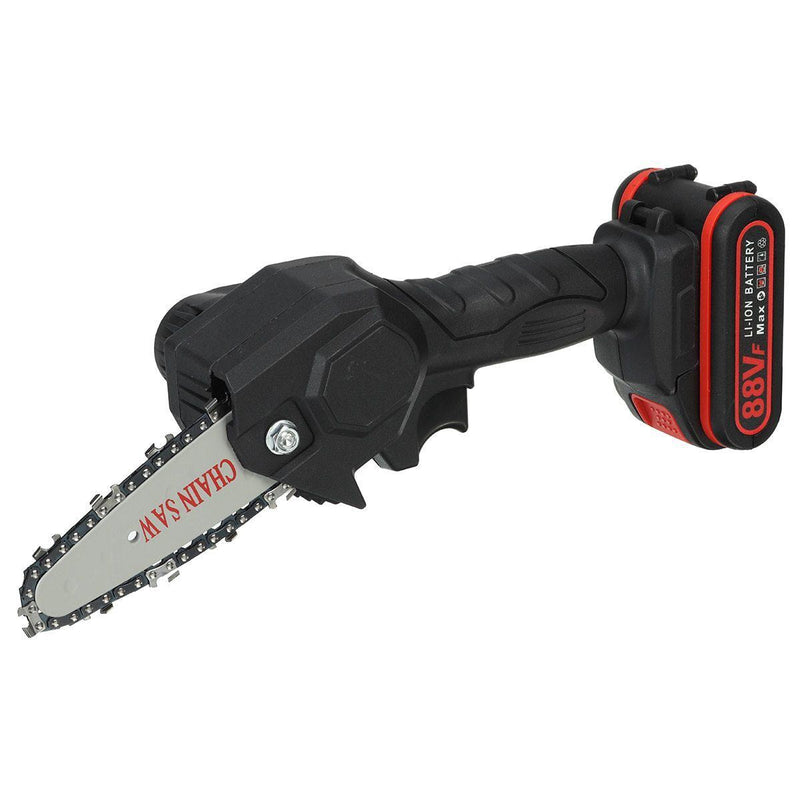1080W 4 Inch 88V Mini Electric Chain Saw With 2PC Battery Woodworking Pruning One-handed Garden Tool Rechargeable EU Plug-ClickToBuy.nl
