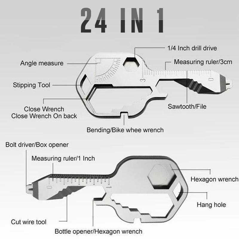 Multi Tool Sleutelhanger (2+1 gratis!) - ClickToBuy.nl