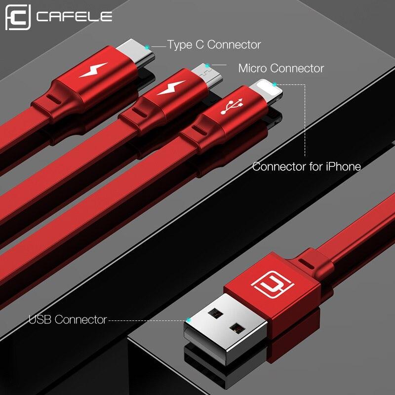 Oprolbare 3-in-1 oplaadkabel - ClickToBuy.nl