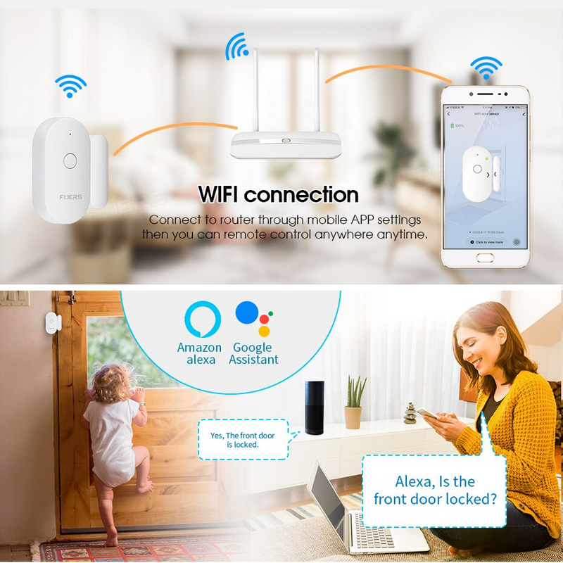 Raam en deur sensor-ClickToBuy.nl